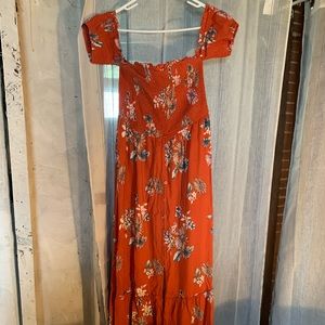 Off the shoulder maxi dress